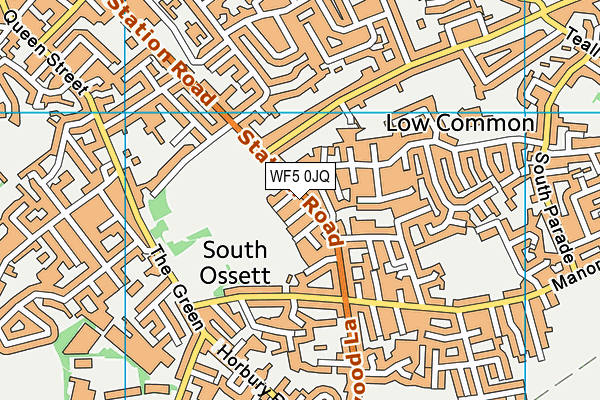 Southdale Fields map (WF5 0JQ) - OS VectorMap District (Ordnance Survey)