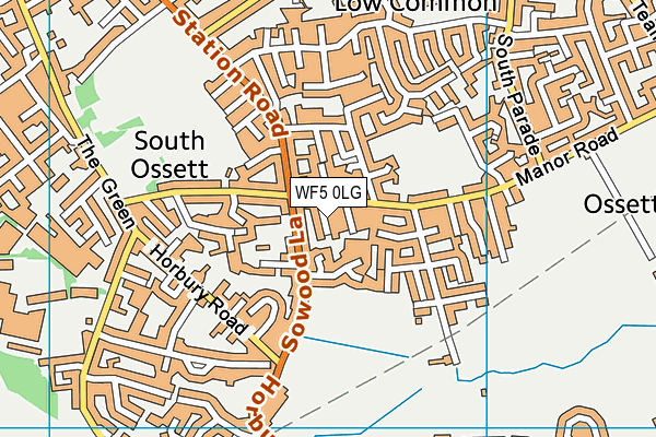 WF5 0LG map - OS VectorMap District (Ordnance Survey)