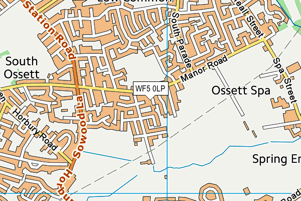 WF5 0LP map - OS VectorMap District (Ordnance Survey)