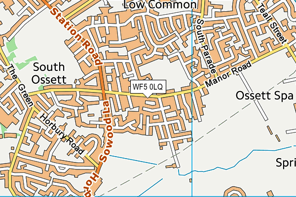 WF5 0LQ map - OS VectorMap District (Ordnance Survey)