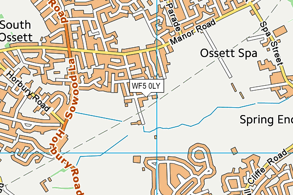 WF5 0LY map - OS VectorMap District (Ordnance Survey)