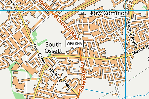 WF5 0NA map - OS VectorMap District (Ordnance Survey)