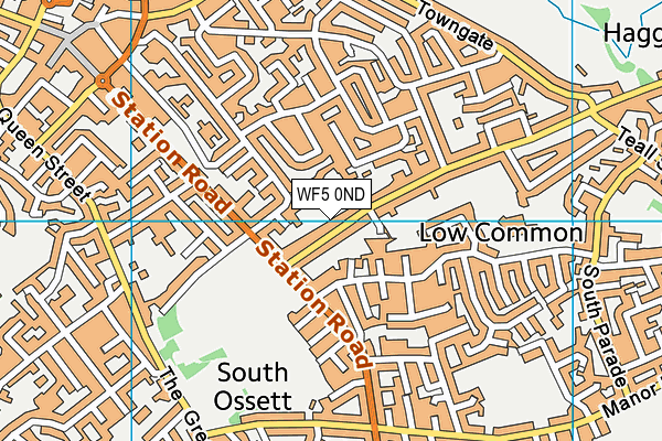 WF5 0ND map - OS VectorMap District (Ordnance Survey)