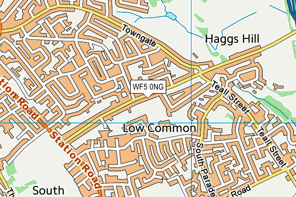 WF5 0NG map - OS VectorMap District (Ordnance Survey)