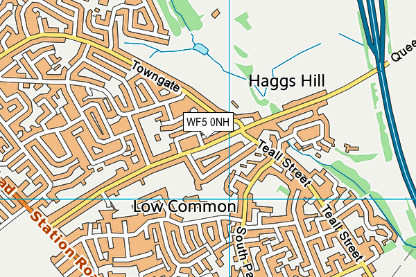 WF5 0NH map - OS VectorMap District (Ordnance Survey)