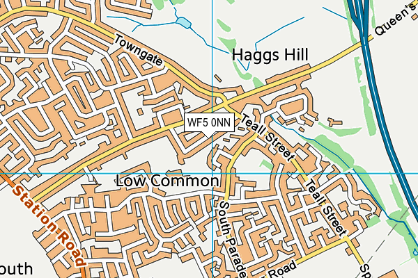 WF5 0NN map - OS VectorMap District (Ordnance Survey)