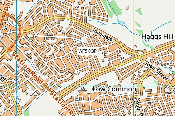WF5 0QP map - OS VectorMap District (Ordnance Survey)