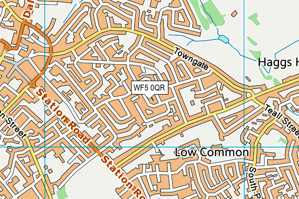 WF5 0QR map - OS VectorMap District (Ordnance Survey)
