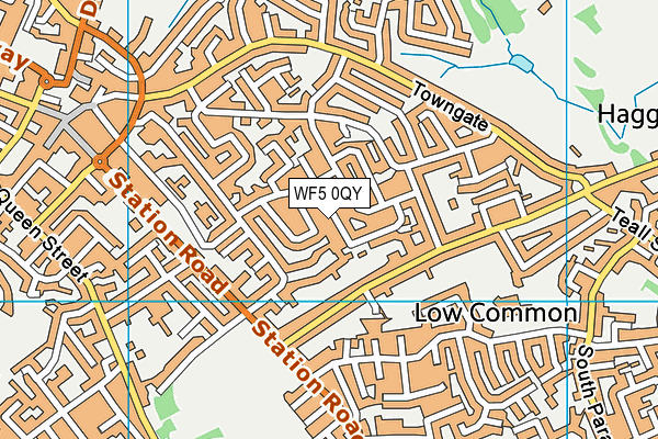 WF5 0QY map - OS VectorMap District (Ordnance Survey)