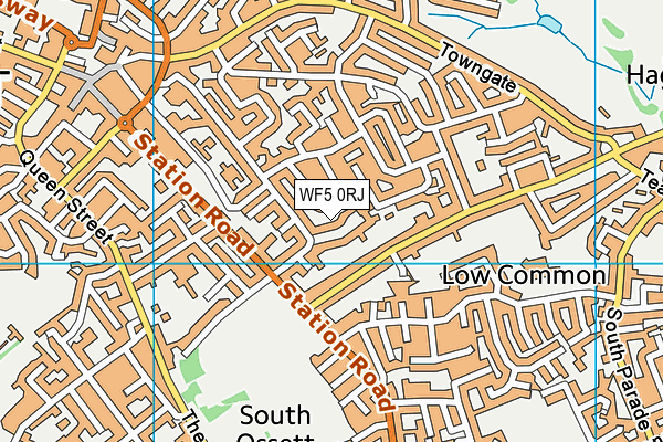 WF5 0RJ map - OS VectorMap District (Ordnance Survey)