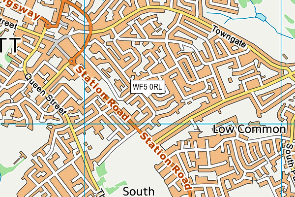WF5 0RL map - OS VectorMap District (Ordnance Survey)