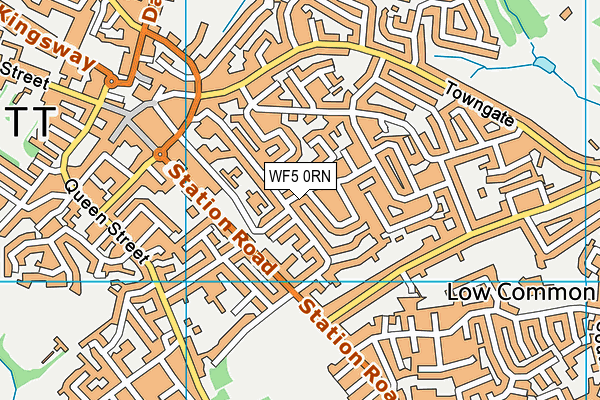 WF5 0RN map - OS VectorMap District (Ordnance Survey)