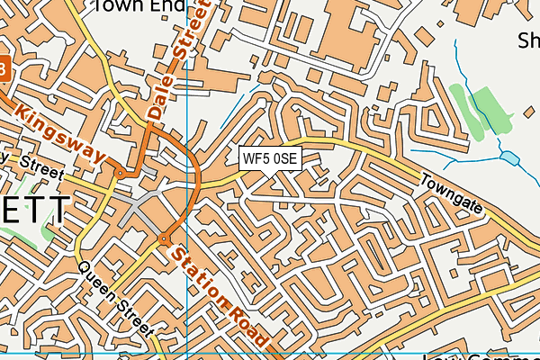 WF5 0SE map - OS VectorMap District (Ordnance Survey)