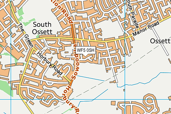 WF5 0SH map - OS VectorMap District (Ordnance Survey)