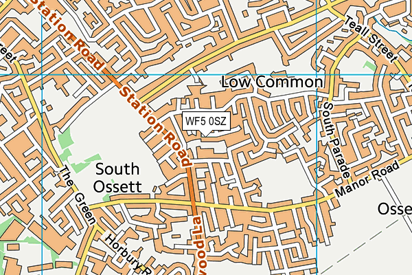 WF5 0SZ map - OS VectorMap District (Ordnance Survey)