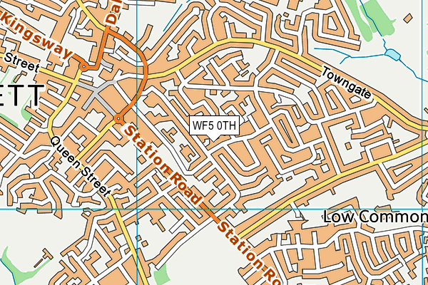 WF5 0TH map - OS VectorMap District (Ordnance Survey)