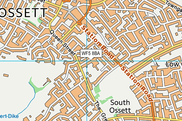 Ossett Southdale Church of England Voluntary Controlled Junior School map (WF5 8BA) - OS VectorMap District (Ordnance Survey)