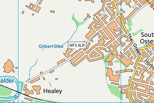 WF5 8LR map - OS VectorMap District (Ordnance Survey)