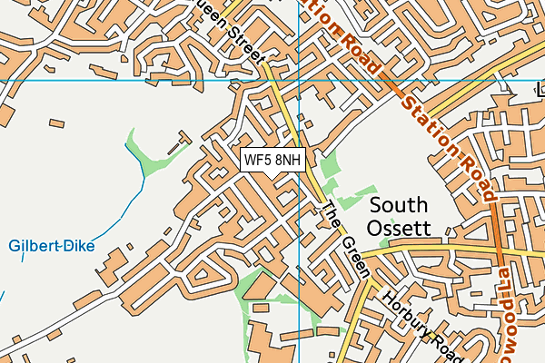 WF5 8NH map - OS VectorMap District (Ordnance Survey)