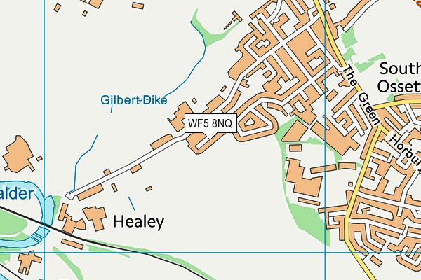 WF5 8NQ map - OS VectorMap District (Ordnance Survey)