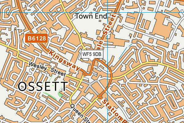Map of OSSETT SPICE YORKSHIRE LTD at district scale