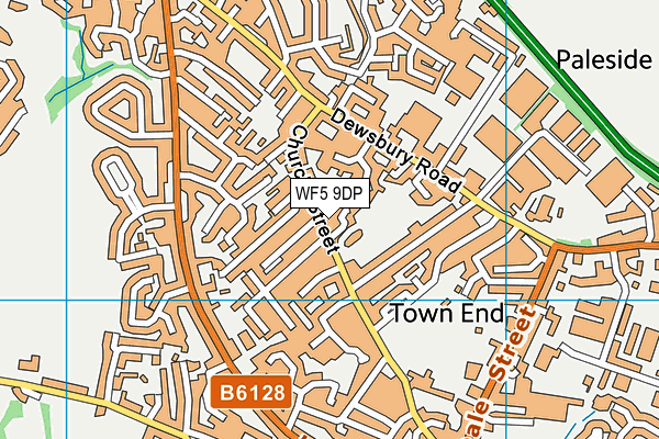 WF5 9DP map - OS VectorMap District (Ordnance Survey)