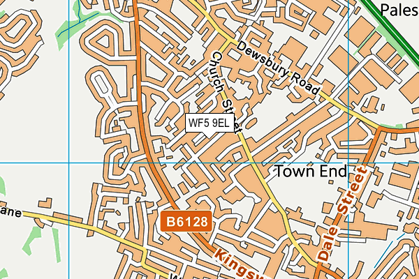 WF5 9EL map - OS VectorMap District (Ordnance Survey)