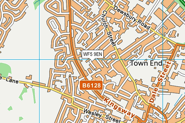 WF5 9EN map - OS VectorMap District (Ordnance Survey)