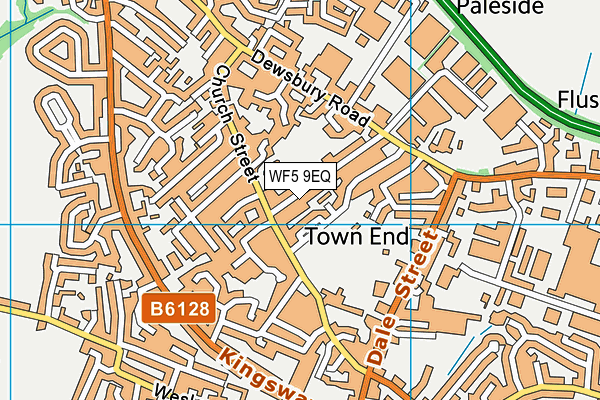 WF5 9EQ map - OS VectorMap District (Ordnance Survey)