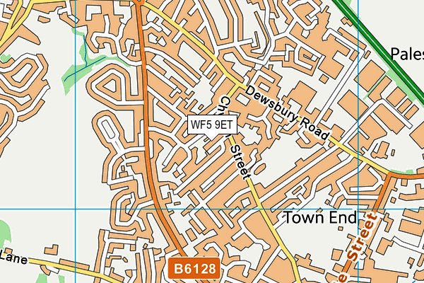 WF5 9ET map - OS VectorMap District (Ordnance Survey)