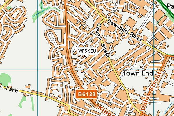 WF5 9EU map - OS VectorMap District (Ordnance Survey)