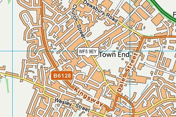 WF5 9EY map - OS VectorMap District (Ordnance Survey)