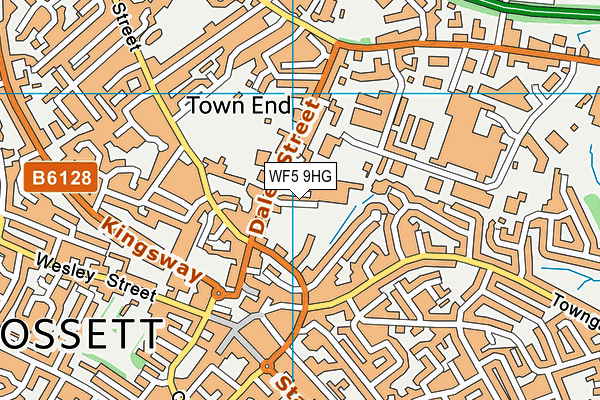 WF5 9HG map - OS VectorMap District (Ordnance Survey)