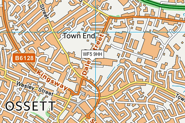 WF5 9HH map - OS VectorMap District (Ordnance Survey)