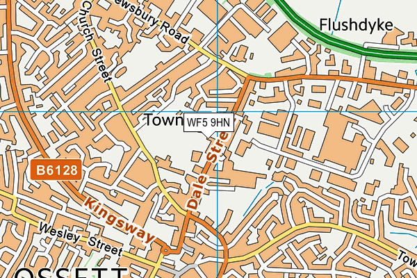 WF5 9HN map - OS VectorMap District (Ordnance Survey)