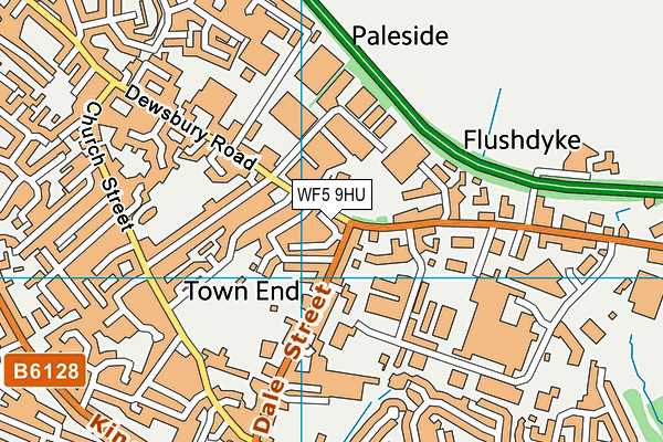 WF5 9HU map - OS VectorMap District (Ordnance Survey)