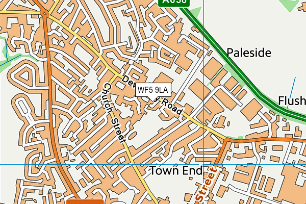 WF5 9LA map - OS VectorMap District (Ordnance Survey)