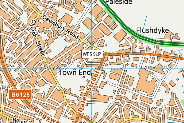 WF5 9LP map - OS VectorMap District (Ordnance Survey)