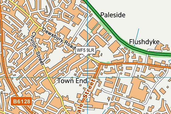 WF5 9LR map - OS VectorMap District (Ordnance Survey)