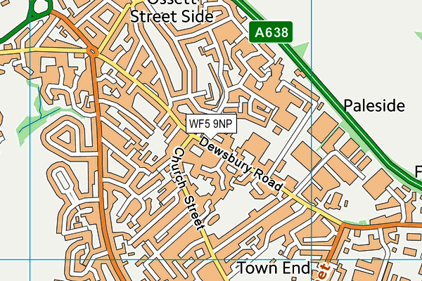 WF5 9NP map - OS VectorMap District (Ordnance Survey)