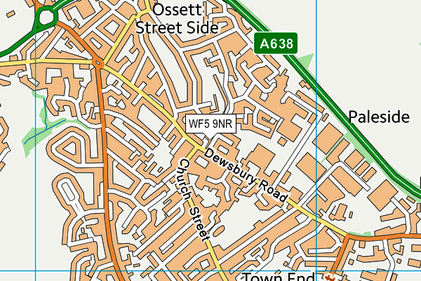 WF5 9NR map - OS VectorMap District (Ordnance Survey)