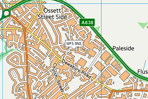 WF5 9NS map - OS VectorMap District (Ordnance Survey)