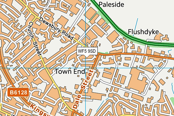 WF5 9SD map - OS VectorMap District (Ordnance Survey)