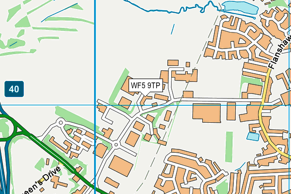 WF5 9TP map - OS VectorMap District (Ordnance Survey)