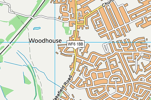 Newlands Primary School map (WF6 1BB) - OS VectorMap District (Ordnance Survey)