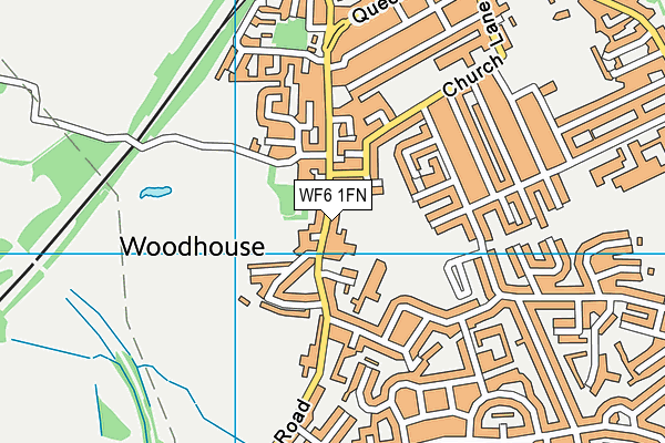 WF6 1FN map - OS VectorMap District (Ordnance Survey)
