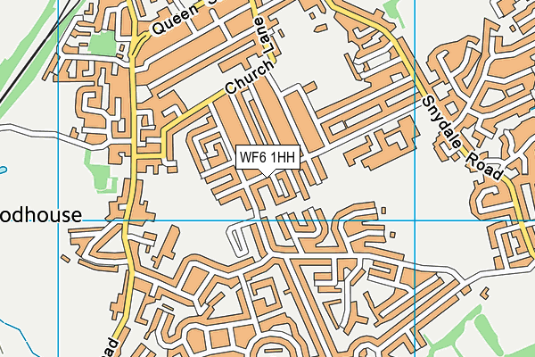 WF6 1HH map - OS VectorMap District (Ordnance Survey)