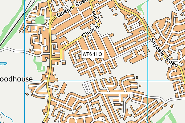 WF6 1HQ map - OS VectorMap District (Ordnance Survey)
