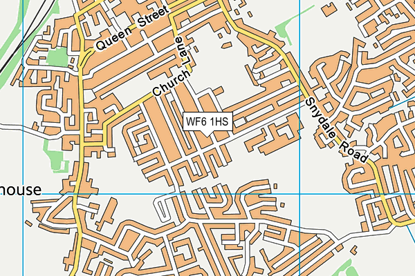 WF6 1HS map - OS VectorMap District (Ordnance Survey)