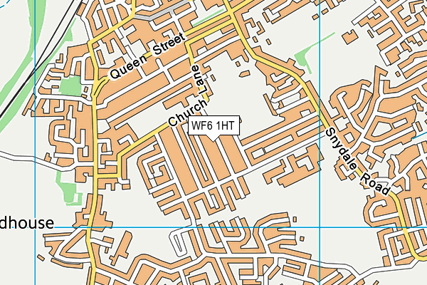 WF6 1HT map - OS VectorMap District (Ordnance Survey)